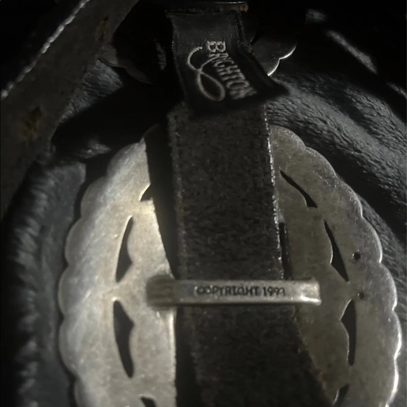 Brighton 1993 Genuine Leather Concho Belt SMALL - Picture 2 of 3